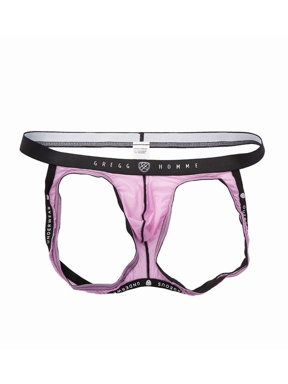 Men's Gregg Homme 162134 Bubble G'Homme Butt Lifting Jock (Pink M)