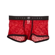 Men's Gregg Homme 190105 Starr Printed Boxer Brief Red S