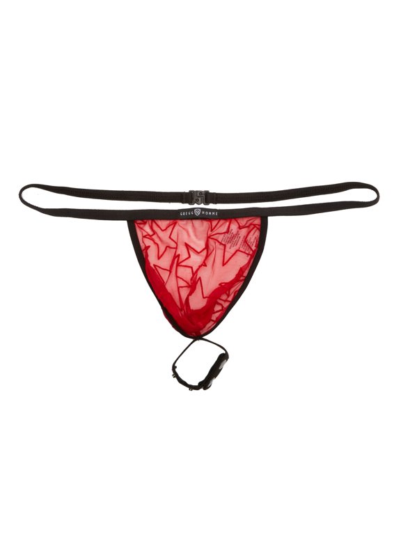 Men's Gregg Homme 190116 Starr Crotchless String with C-Ring (Red L)