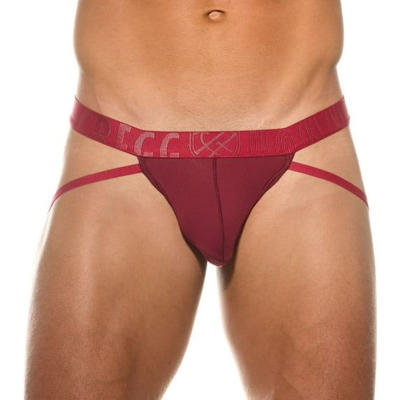 Men's Gregg Homme 190434 Yoga Breathable Jockstrap (Burgundy XL)