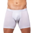 thumbnail image 1 of Men's Gregg Homme 190455 Yoga Breathable Gym Short (White S), 1 of 1