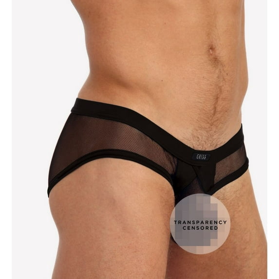 Men's Gregg Homme 85003 X-Rated Maximizer Mesh Enhancer Brief (Black M)