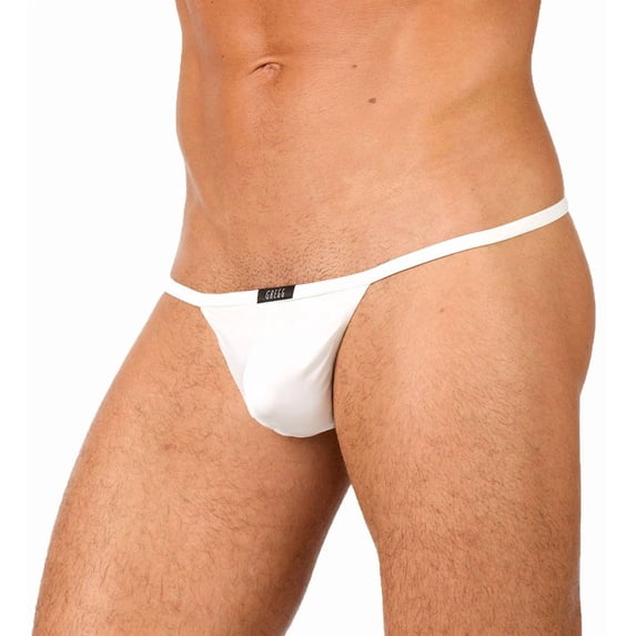 Men's Gregg Homme 96114 Wonder Microfiber Low Rise G-String (White M)