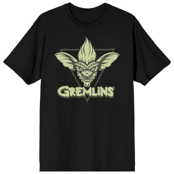 Gremlins Spike in Frame on Black Short Sleeve Adult T-Shirt-XL