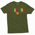 thumbnail image 1 of Men's Grenada Shirt Grenada Patriotic Shirt Grenadian Gifts Grenada Traveler Shirt Grenada Lover Tee (X-Large Military Green), 1 of 7