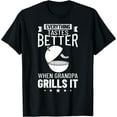 thumbnail image 1 of Men's Grilling BBQ Grill Smoker Master Funny Black T-shirt Short Sleeve Tee, 1 of 5