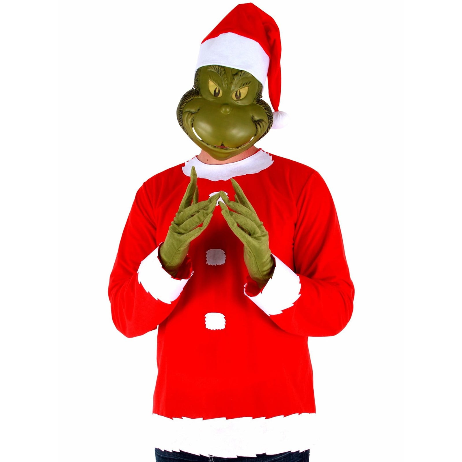 Men s Grinch Costume Kit Adult Costume