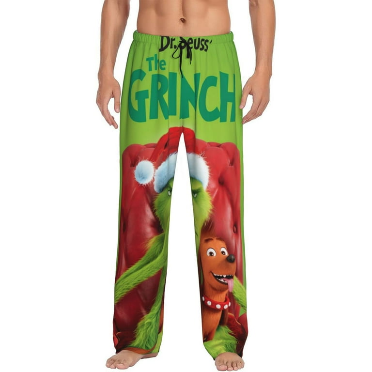 Pajama Bottoms Mens Grinch Pajamas Near Me Men's Grinch Christmas