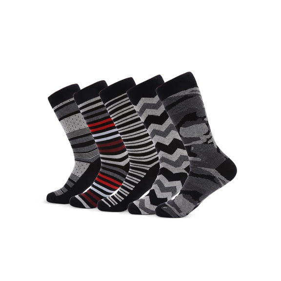 Men's Groovy Designer Dress Socks 5 Pack