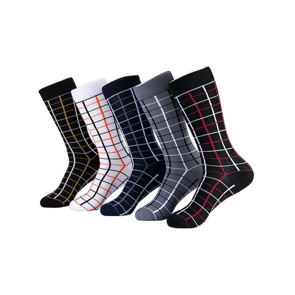 Men's Groovy Designer Dress Socks 5 Pack