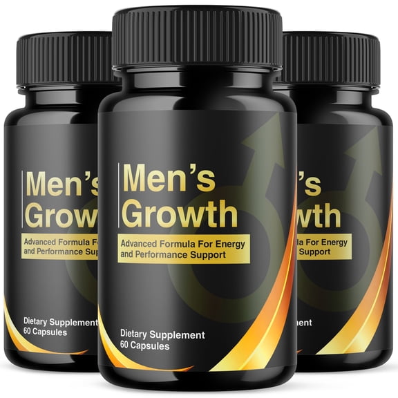 Men's Growth Advanced Formula Pills All Natural Vitamin Supplement Men'sGrowth 180 Capsules