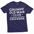 thumbnail image 1 of Men's Grumpy Old Man Club Grandpa T-shirt Funny Gift Papa Grandfather Pops Pop-pop gift shirt (XX-Large Navy Blue), 1 of 7