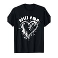 thumbnail image 1 of Men's Grunge Gothic Splatter Still Emo Heart T-Shirt, 1 of 6
