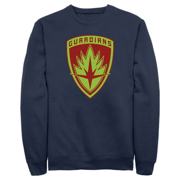 Men's Guardians of the Galaxy Holiday Special Guardians Badge  Sweatshirt Navy Blue 2X Large