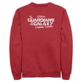 thumbnail image 1 of Men's Guardians of the Galaxy Holiday Special White Logo  Sweatshirt Red 2X Large, 1 of 4