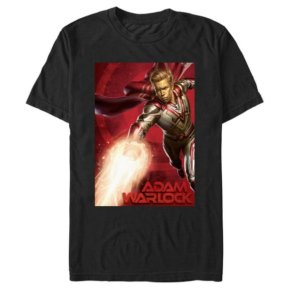 Men's Guardians of the Galaxy Vol. 3 Adam Warlock Poster  Graphic Tee Black 3X Large