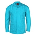 thumbnail image 1 of Men's Guayabera Cuban Beach Long Sleeve Button Up Casual Dress Wedding Shirt, Atoll Blue, M, 1 of 8