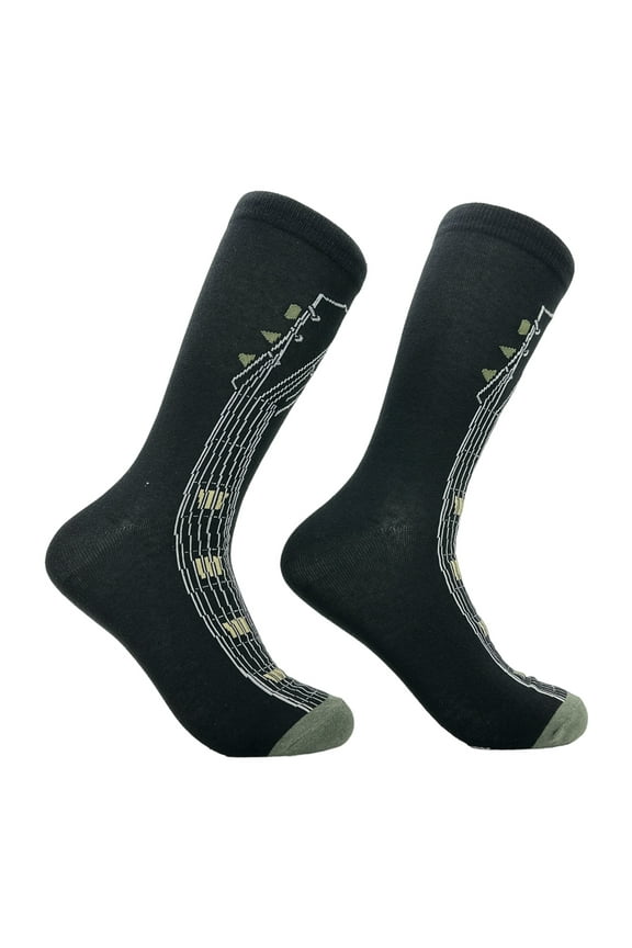 Men's Guitar Socks Funny Sarcastic Musical Graphic Novelty Footwear