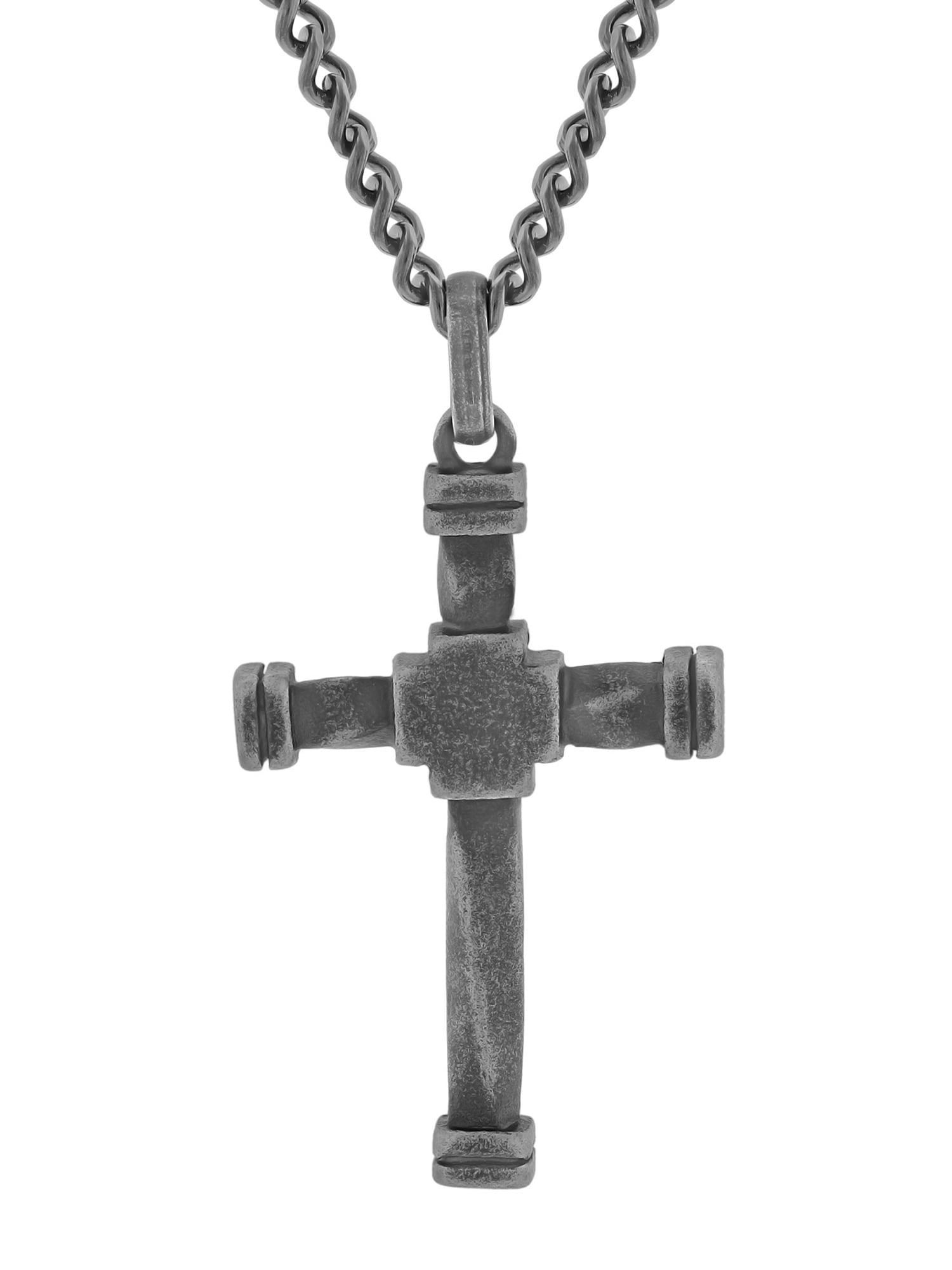 Gunmetal Cross Necklace Gunmetal Cross Necklace