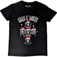 thumbnail image 1 of Men's Guns N Roses Appetite Christmas Slim Fit T-shirt Large Black, 1 of 3