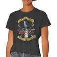 thumbnail image 1 of Men's Guns N Roses Appetite Washed (Dip-Dye/Mineral Wash) Tie Dye T-shirt Large Black, 1 of 3