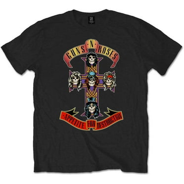 Men's Guns N Roses Appetite for Destruction Slim Fit T-shirt X-Large Black