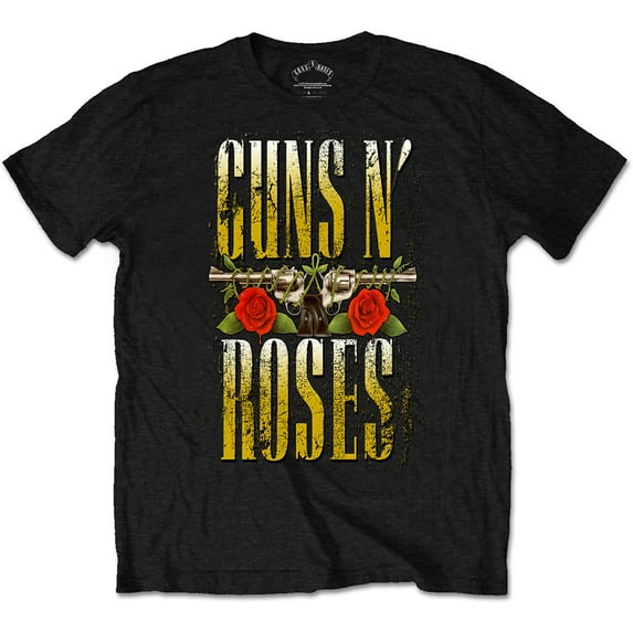 Men's Guns N Roses Big Guns Slim Fit T-shirt Small Black