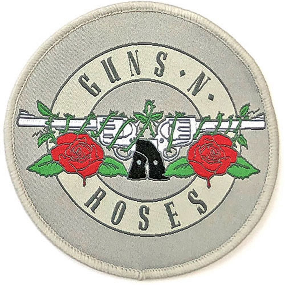 Men's Guns N Roses Silver Circle Logo Woven Patch - Walmart.com