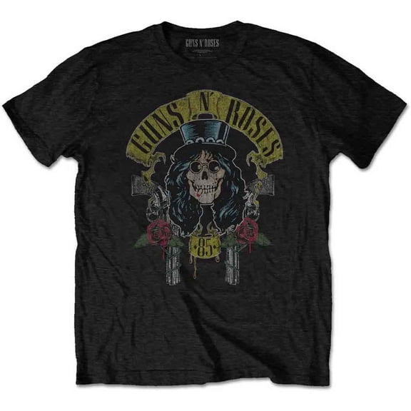 Men's Guns N Roses Slash 85 Slim Fit T-shirt X-Large Black