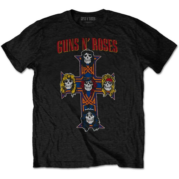 Men's Guns N Roses Vintage Cross Slim Fit T-shirt X-Large Black