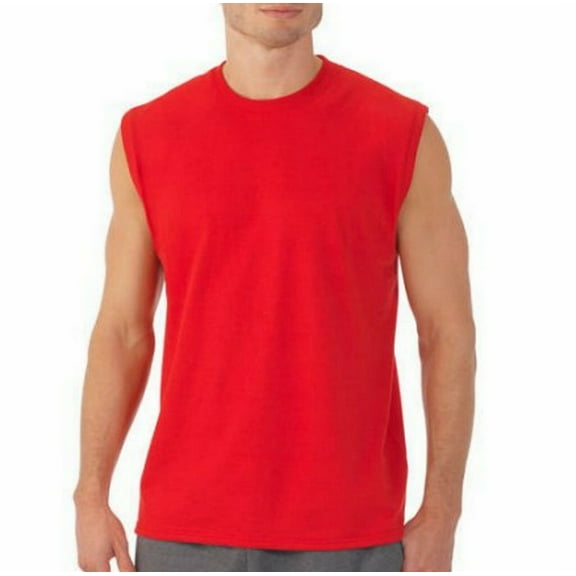 Men’s Gym Muscle Tank Top 3 Pack Crewneck Sleeveless Workout Top Cotton T-Shirt