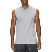 Men s Gym Muscle Tank Top 3 Pack Crewneck Sleeveless Workout Top Cotton T-Shirt