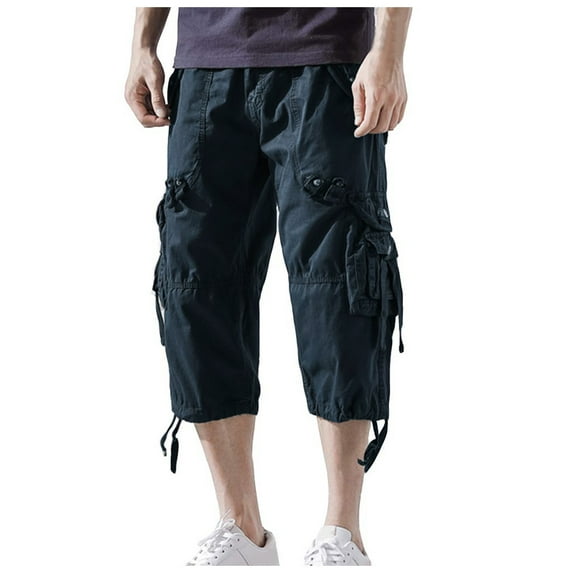 Men's Gym Running Joggers Athletic Workout Track Pants Slim Fit Sportswear with Zipper Pockets for Casual Training Mens Beach Pants Trousers Vacation Cargo Pants