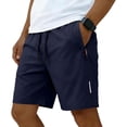 thumbnail image 1 of Men's Gym Shorts Athletic Workout Running Shorts Quick Dry Lightweight Sports Exercise Shorts with Zipper Pockets, 1 of 3