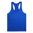 thumbnail image 1 of Men's Gym Tank Tops Y-Back Workout Muscle Tee Athletic Workout Fitness Vest T-Shirts, 1 of 3