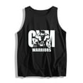 thumbnail image 1 of Men's Gym Warriors Graphic Tank Top - Muscle Print Fitness Sleeveless Shirt, 1 of 4