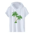 thumbnail image 1 of Men's Gym Workout Active Short Sleeve Pullover Lightweight Hoodie Casual Hooded Sweatshirts Green XL, 1 of 3