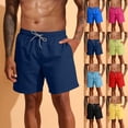 thumbnail image 1 of Men's Gym Workout Shorts with Mesh Liner Quick Dry Athletic Shorts 5 Inch Lightweight Sports Running Shorts with Pockets Yellow, 1 of 9