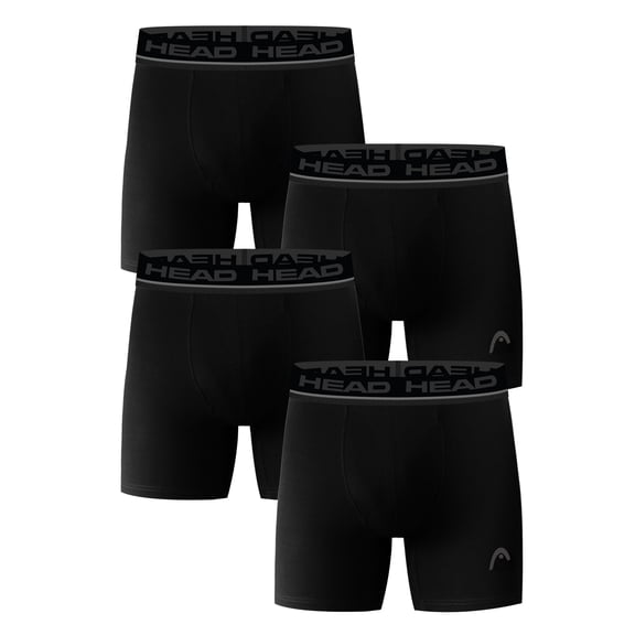 Men’s HEAD Performance Boxer Briefs, 4-Pack (Sizes S–XL)