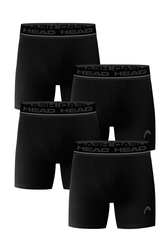 Mens HEAD Performance Boxer Briefs, 4-Pack (Sizes SXL)