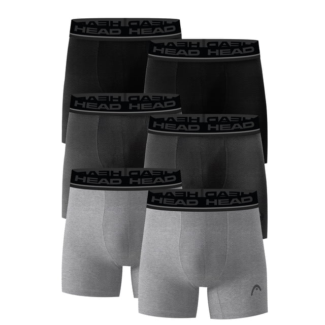 Men’s HEAD Performance Boxer Briefs with Mesh Pouch, 6-Pack (Sizes S–XL)