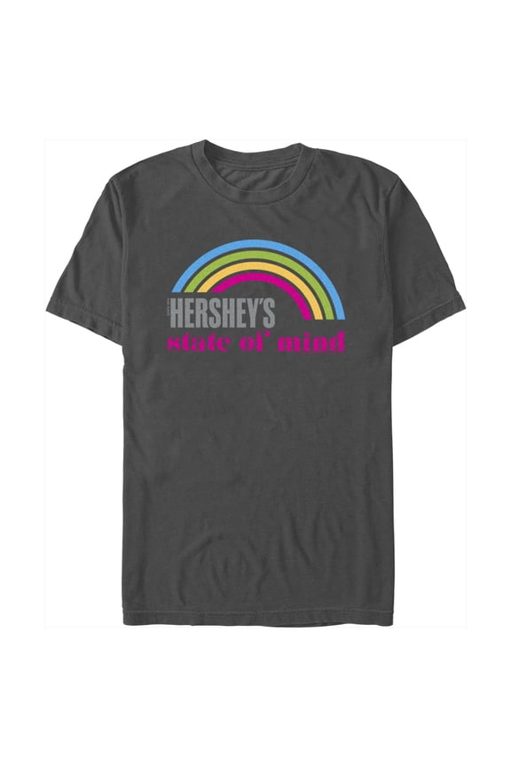 Men's HERSHEY'S State of Mind Rainbow Graphic Tee Charcoal Large
