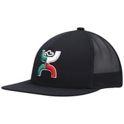 Mens HOOey Black Boquillas Trucker Snapback Hat - OSFA