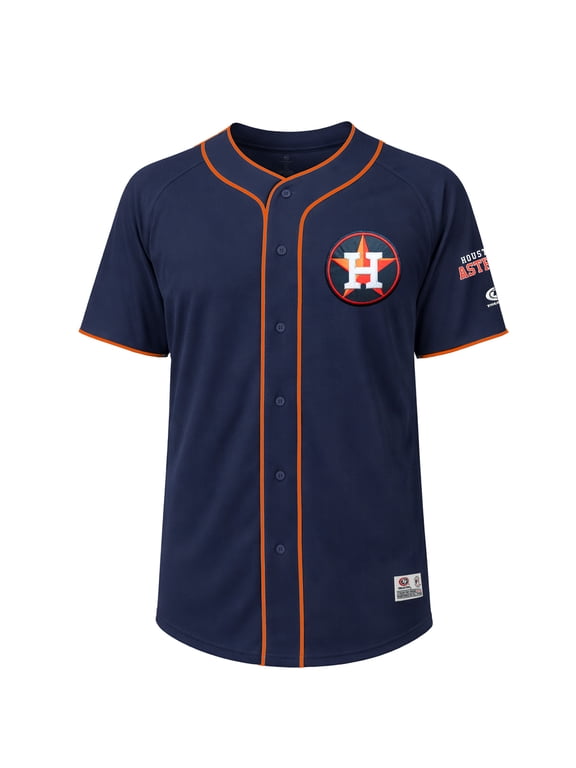 MLB Houston Astros Men's Primary Color Full Button Jersey