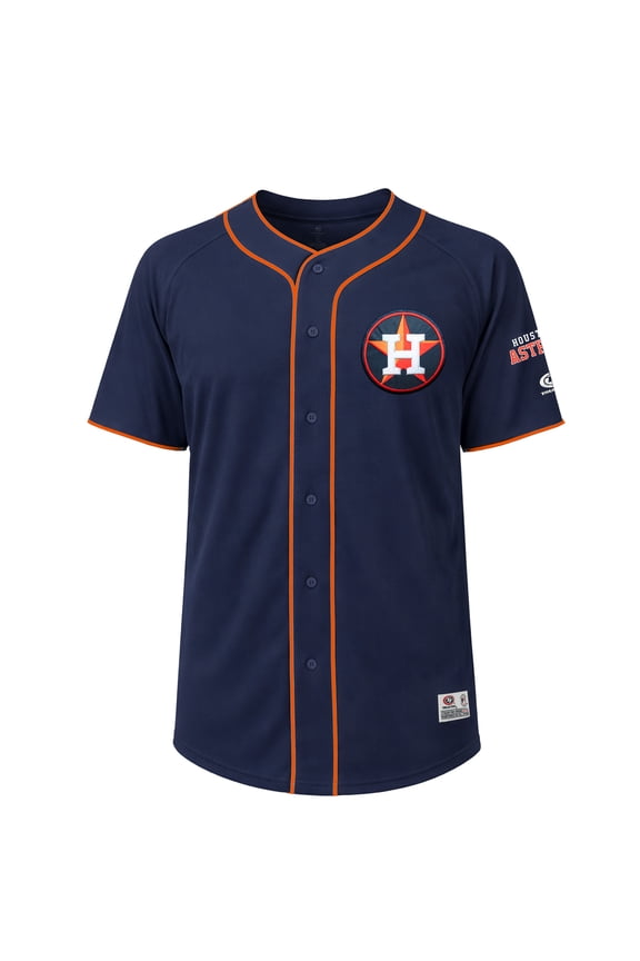 MLB Houston Astros Men's Primary Color Full Button Jersey