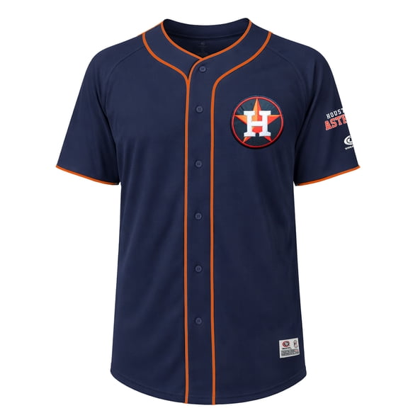 MLB Houston Astros Men's Primary Color Full Button Jersey