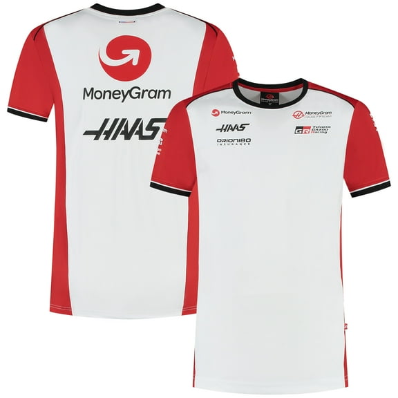 Men's Haas F1 White Team Fitted T-Shirt