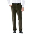 thumbnail image 1 of Men's Haggar Classic-Fit Stretch Expandable Waistband Corduroy Pants Military Green, 1 of 6
