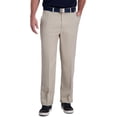 thumbnail image 1 of Haggar Men's Cool Right Performance Flex Solid Classic Fit Flat Front Pant-reg. and Big & Tall Standard 38W x 32L String, 1 of 6