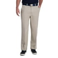 thumbnail image 1 of Men's Haggar® Cool Right® Performance Flex Classic-Fit Flat-Front Pants Color: String Size: 42X32, 1 of 4